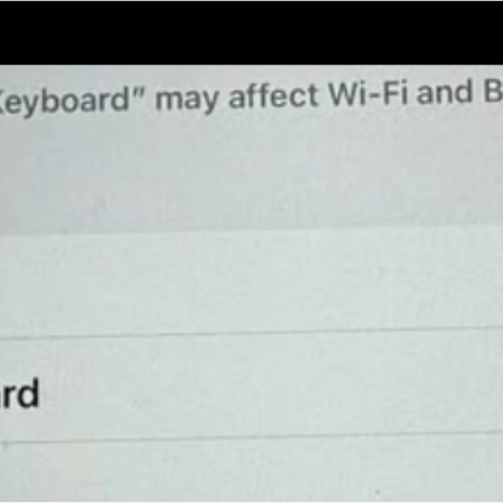 Apple wireless keyboard